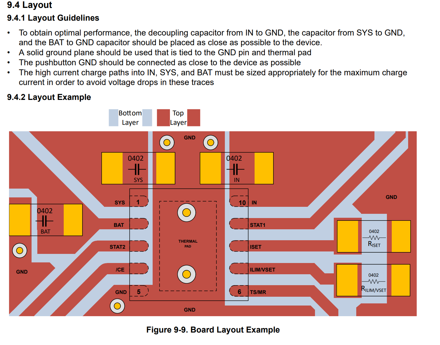 Updated charger layout
